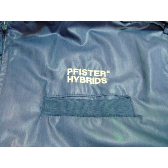 Mens XL King Louie Pro Fit Bomber Jacket PFISTER HYBRIDS Logo Full Zip USA Vtg - Picture 6 of 14